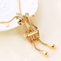 41443-Xuping beautiful women gold sweater necklace online China shop